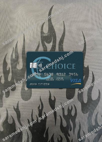 Belize Choice bank visa card photolook front